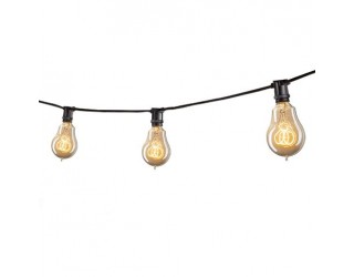 Bulbrite 810043 - STRING15/E12/BLACK-NOSA15KT - Outdoor Mini String Light w/Vintage Edison Bulbs ...