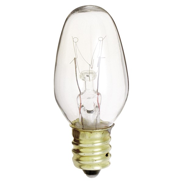 Satco S3903 10c7 Incandescent 130 Volt 10 Watt C7 Satco S3903 10c7 Incandescent 130 Volt 10 Watt C7 Candelabra